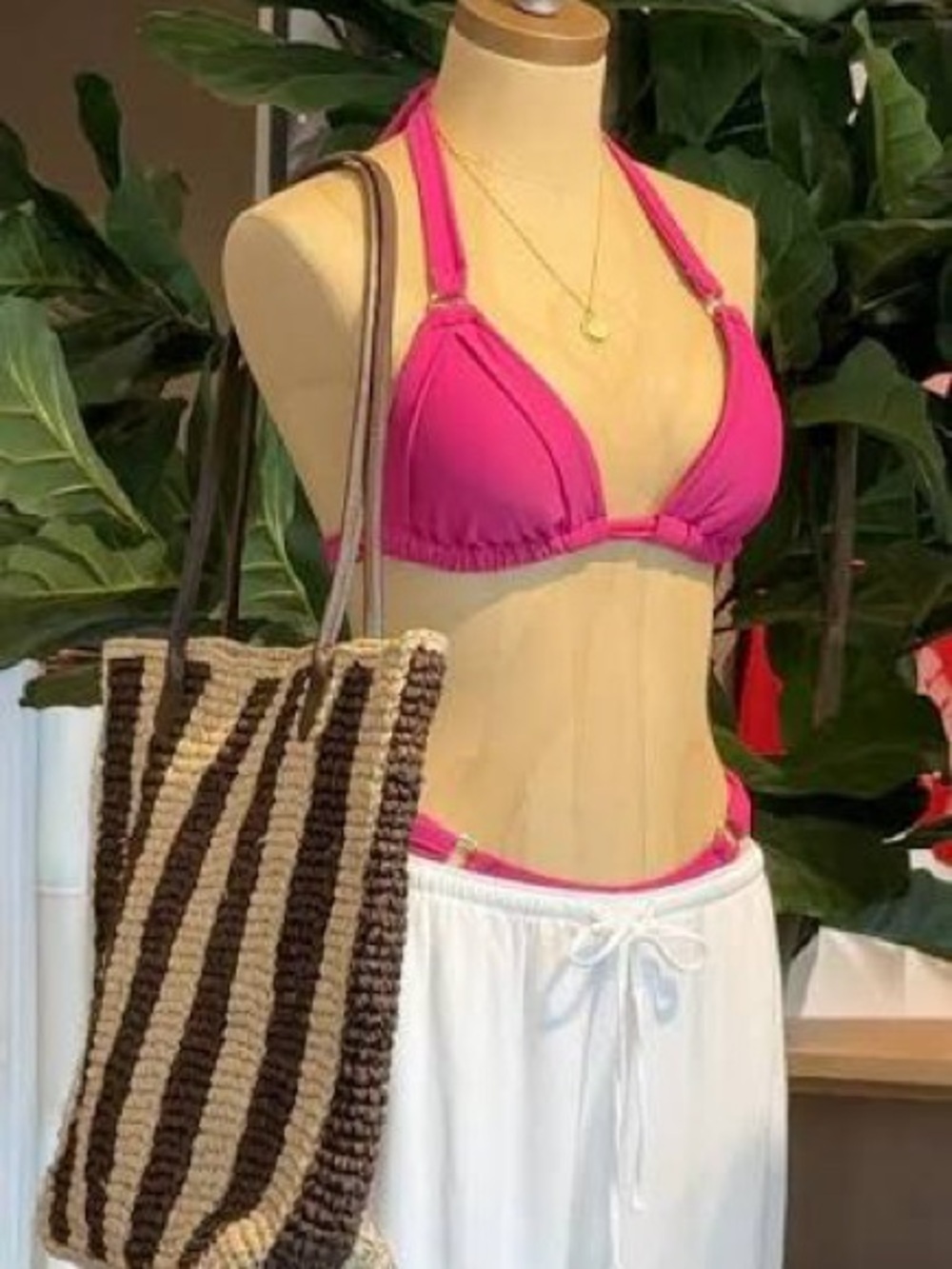 Abercrombie & Fitch Magenta Bikini Set - Top Medium Bottoms Small